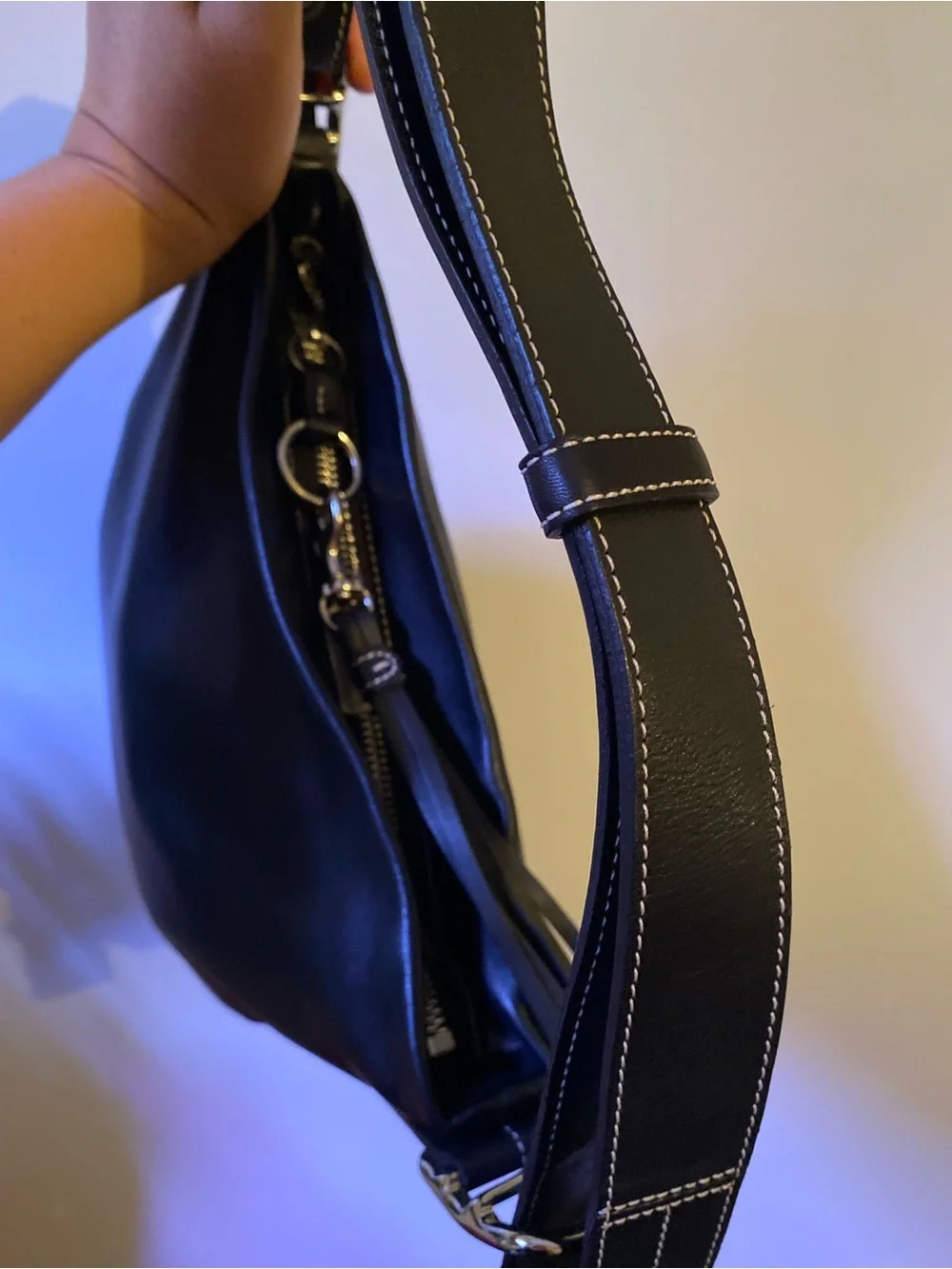 Coach Y2K Leather Hobo Bag with Tassel